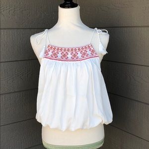Hem & Thread Embroidered Tank Top